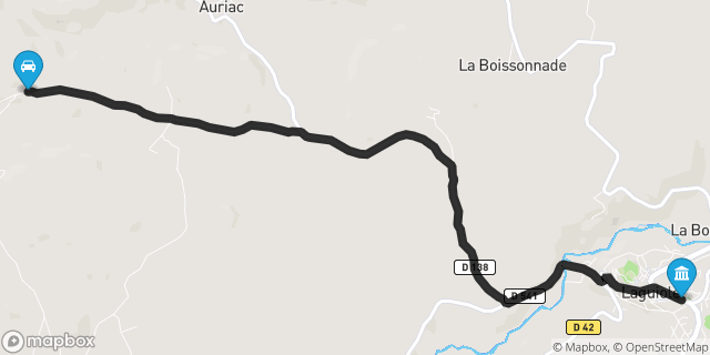 Itinéraire vers Laguiole