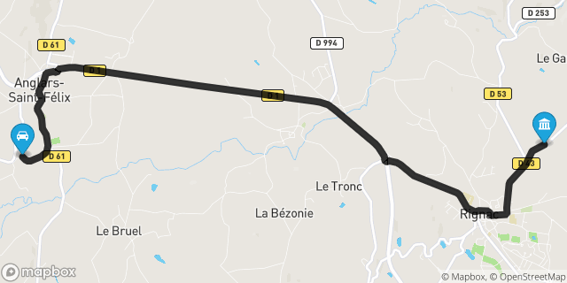 Itinéraire vers Rignac