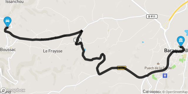 Itinéraire vers Baraqueville