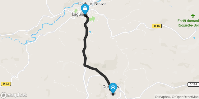 Itinéraire vers Laguiole