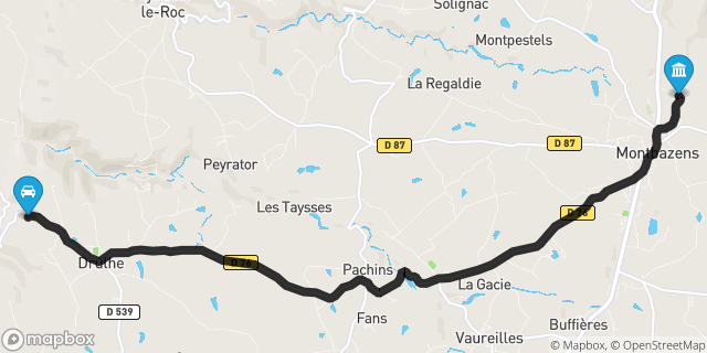 Itinéraire vers Montbazens