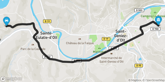 Itinéraire vers Saint-Geniez-d'Olt