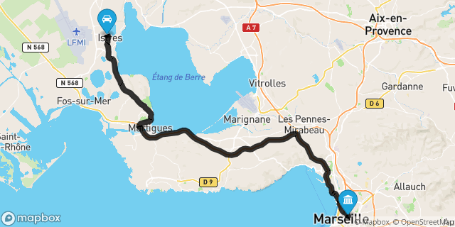 Itinéraire vers Marseille