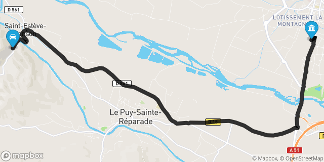 Itinéraire vers Pertuis