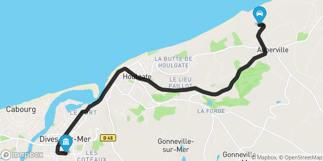 Itinéraire vers Dives-sur-Mer
