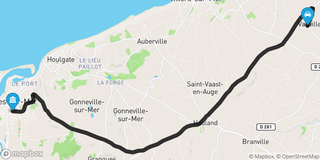 Itinéraire vers Dives-sur-Mer