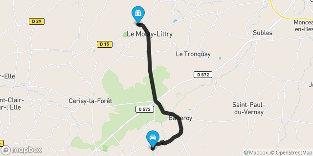 Itinéraire vers Le Molay-Littry