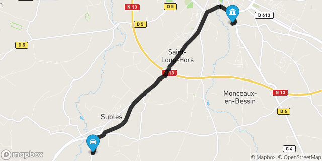 Itinéraire vers Bayeux