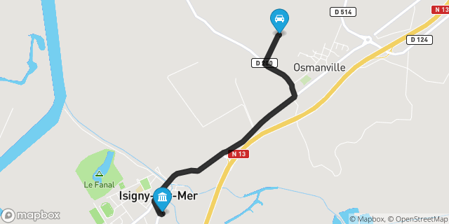 Itinéraire vers Isigny-sur-Mer
