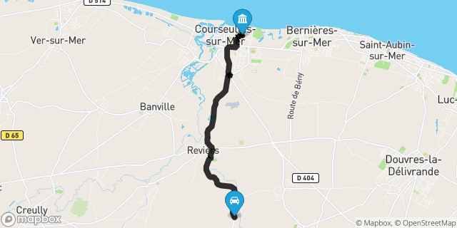 Itinéraire vers Courseulles-sur-Mer