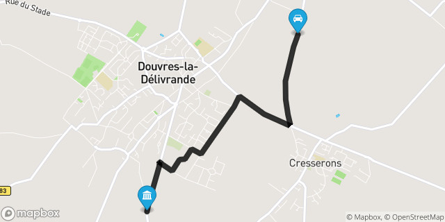 Itinéraire vers Douvres-la-Délivrande