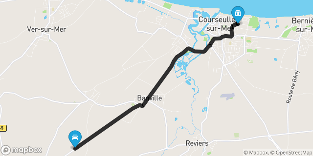 Itinéraire vers Courseulles-sur-Mer