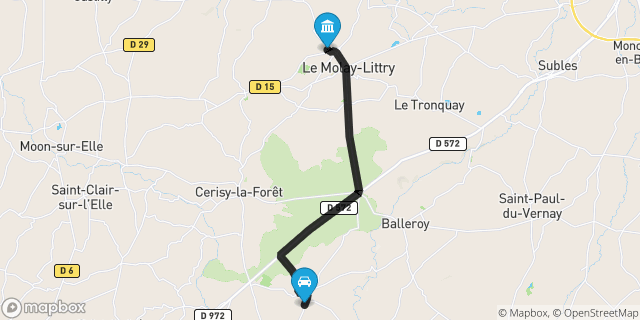 Itinéraire vers Le Molay-Littry
