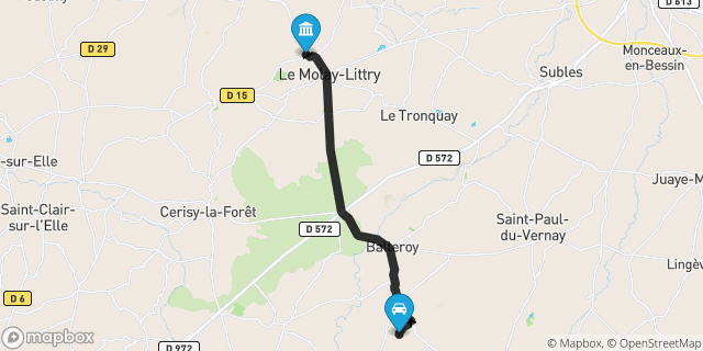 Itinéraire vers Le Molay-Littry
