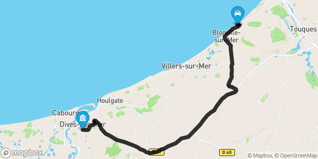 Itinéraire vers Dives-sur-Mer