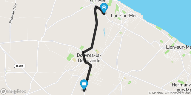 Itinéraire vers Douvres-la-Délivrande