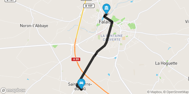 Itinéraire vers Falaise