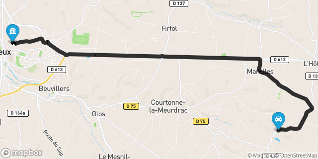 Itinéraire vers Lisieux