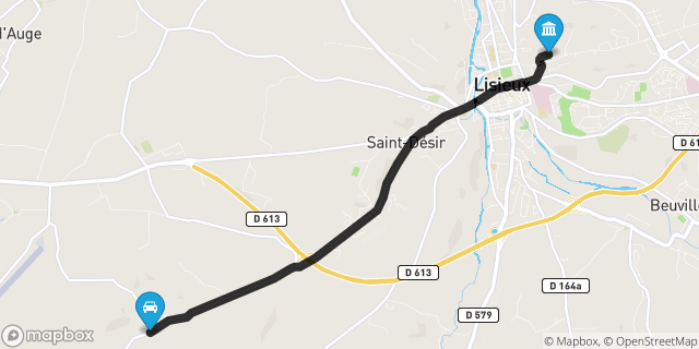 Itinéraire vers Lisieux