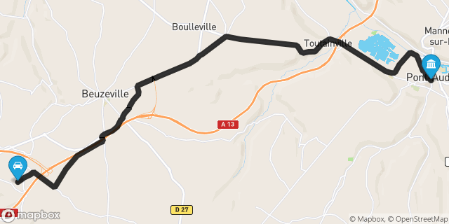 Itinéraire vers Pont-Audemer