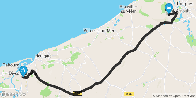 Itinéraire vers Dives-sur-Mer
