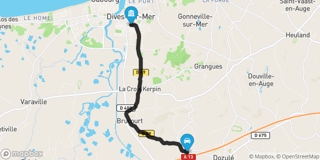 Itinéraire vers Dives-sur-Mer