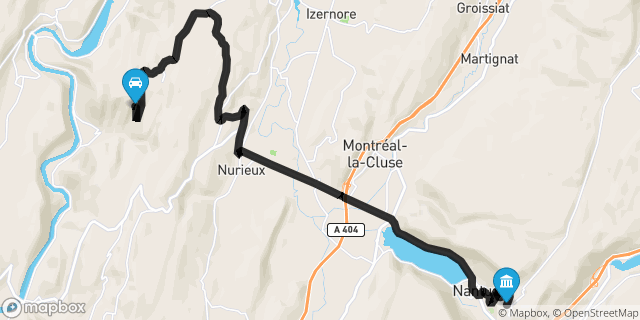 Itinéraire vers Nantua