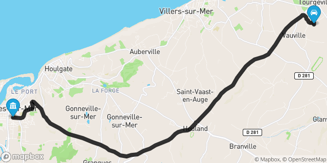 Itinéraire vers Dives-sur-Mer