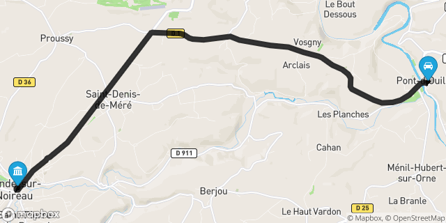 Itinéraire vers Condé-sur-Noireau