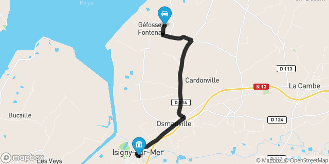 Itinéraire vers Isigny-sur-Mer