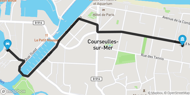 Itinéraire vers Courseulles-sur-Mer
