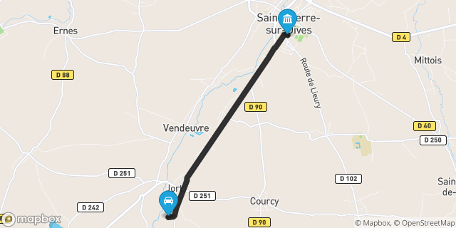 Itinéraire vers Saint-Pierre-sur-Dives