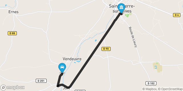 Itinéraire vers Saint-Pierre-sur-Dives