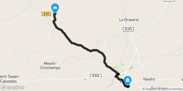 Itinéraire vers Vire