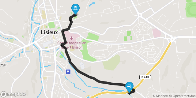 Itinéraire vers Lisieux