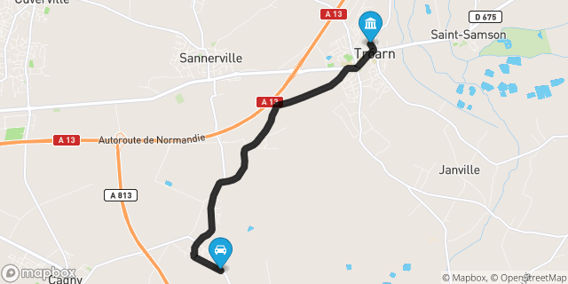 Itinéraire vers Troarn