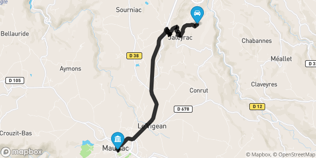 Itinéraire vers Mauriac