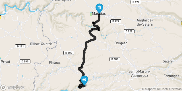 Itinéraire vers Mauriac