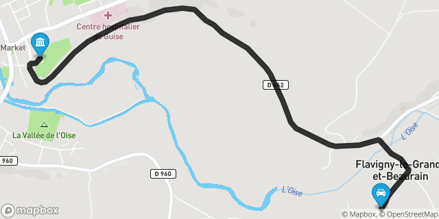 Itinéraire vers Guise