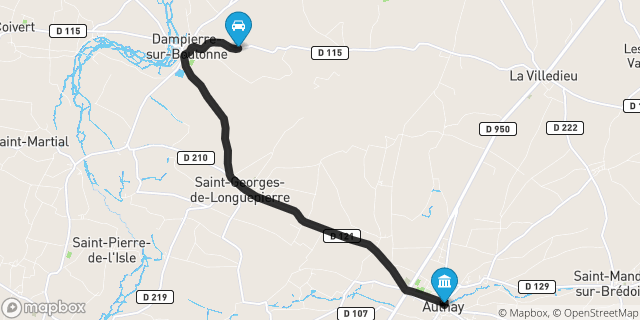 Itinéraire vers Aulnay