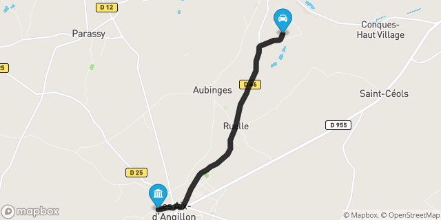Itinéraire vers Aix-d'Angillon