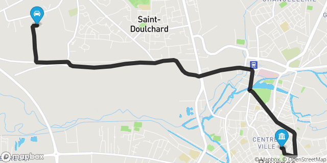 Itinéraire vers Bourges