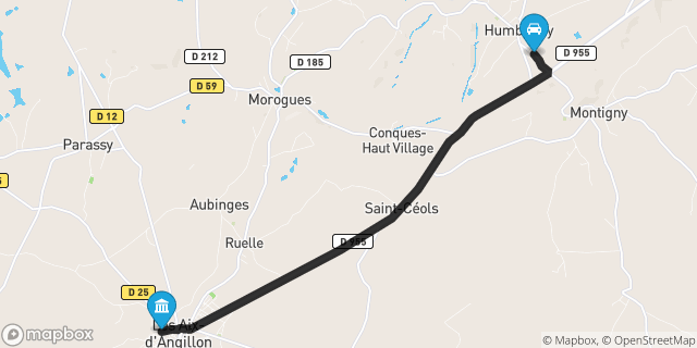 Itinéraire vers Aix-d'Angillon