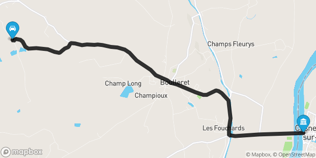 Itinéraire vers Cosne-Cours-sur-Loire