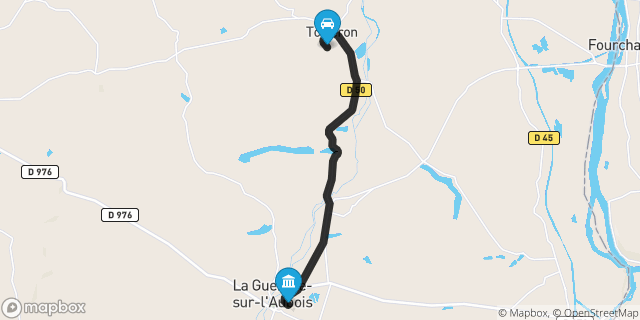 Itinéraire vers La Guerche-sur-l'Aubois