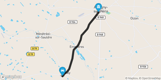 Itinéraire vers Aubigny-sur-Nère