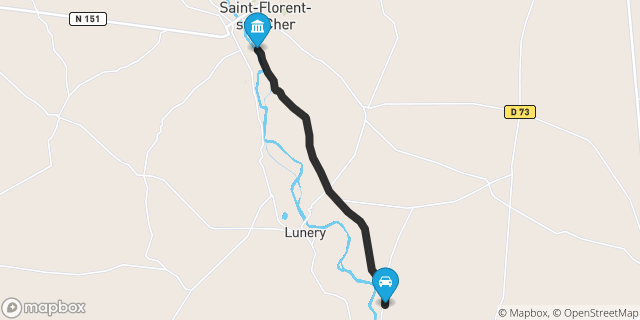 Itinéraire vers Saint-Florent-sur-Cher