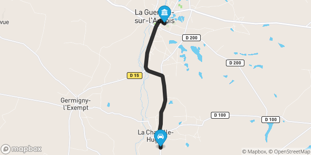 Itinéraire vers La Guerche-sur-l'Aubois