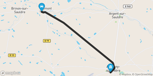 Itinéraire vers Aubigny-sur-Nère