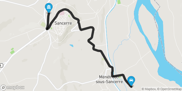 Itinéraire vers Sancerre